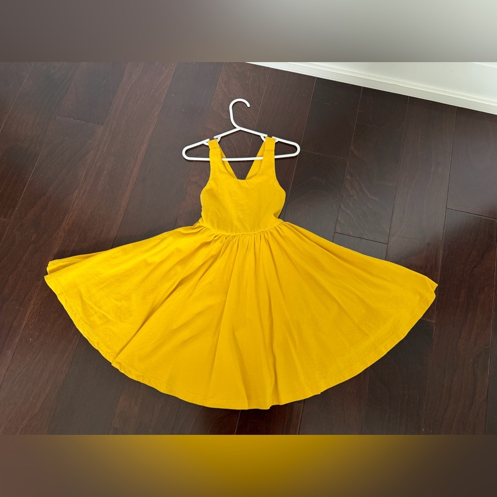 Alice + Ames Pinafore Dress in Spicy Mustard, size 5